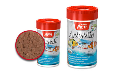 AQUAEL Acti ArteMin 10гр корм Артемия для всех рыб (хлопья) содержит около 20 аминокислот (источник энергии) (03260)