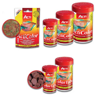 AQUAEL Acti ActiColor 10гр (пакетик) корм для окраса всех видов рыб (хлопья) (03258) - Кликните на картинке чтобы закрыть