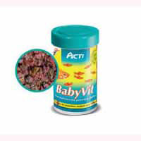 AQUAEL Acti BabyVit 100мл корм для мальков полноценный (хлопья), содержит каротин и лецитин (02916) - Кликните на картинке чтобы закрыть