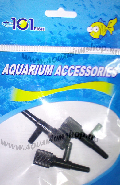 Aqua-pro Aquarium Краник воздушный пластиковый черный (3шт)