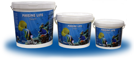 Marine Life salt Соль для Морского Аквариума ведро 20кг на 600л аквариумной воды