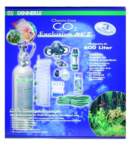 DENNERLE Classic Line CO2 Exclusive MKII 2000g комплект CO2 для акв. до 600л - Кликните на картинке чтобы закрыть