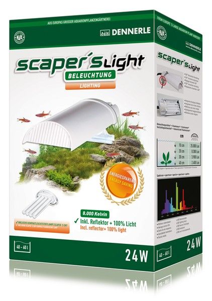 DENNERLE Scaper's Light 24W Светильник для растительных аквариумов 40-60л 24Вт 8000K