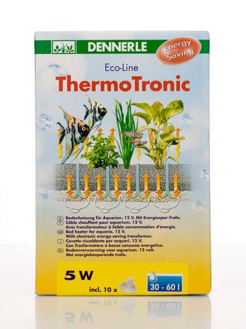 DENNERLE ThermoTronic 5W грунтовый нагреватель с трансформатором 5Вт 12В для акв. 30-60л