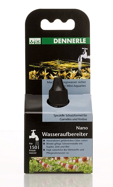 DENNERLE Nano water conditioner Нано Кондиционер для водопроводной воды (для 150л) 15мл - Кликните на картинке чтобы закрыть