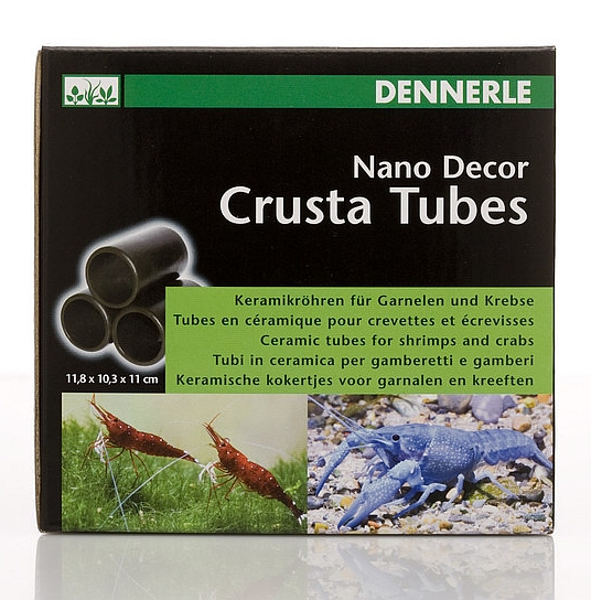 DENNERLE NanoDecor Crusta Tubes, 3 large НаноДекор Круста укрытие из 3 керамических трубок для креветок и раков, большие - Кликните на картинке чтобы закрыть