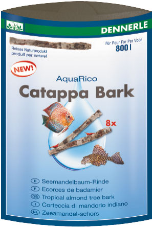 DENNERLE AquaRico Catappa Bark кора тропического миндального дерева 8шт по 12см для 800л