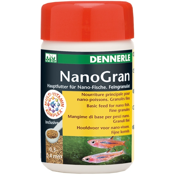 DENNERLE Nano Gran Основной корм для небольших рыб мини-гранулы 0.3-0.4мм 100мл