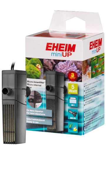 EHEIM mini UP внутренний мини фильтр для Нано аквариумов до 30л 300 л/ч 5вт разм 128х54х33мм - Кликните на картинке чтобы закрыть