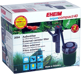 EHEIM aqua compact 40 Компактный внешний фильтр для аквариумо до 40л 350л/ч 5Вт