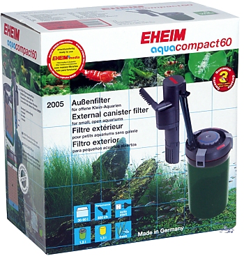 EHEIM aqua compact 60 Компактный внешний фильтр для аквариумо до 60л 350л/ч 5Вт