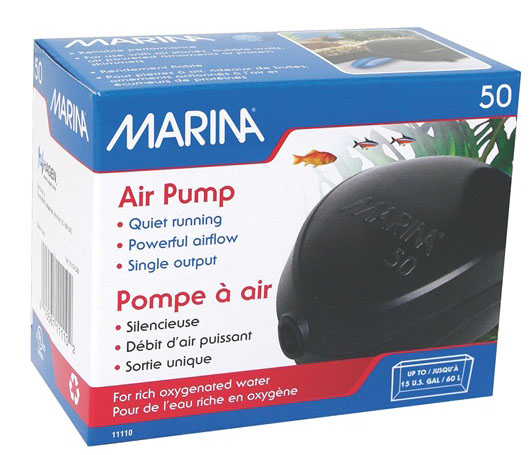 HAGEN Marina 50 Air Pump Компрессор для аквариумов до 60л 50л/ч - Кликните на картинке чтобы закрыть