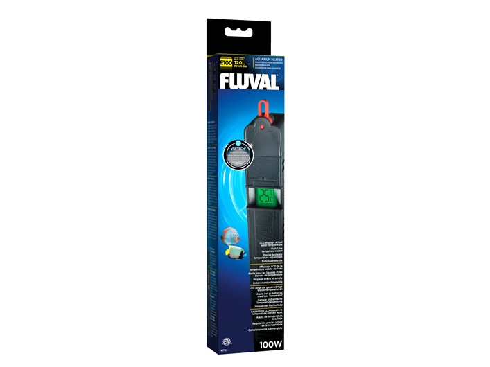 HAGEN Fluval E нагреватель 100Вт с трехцветным LCD-дисплеем до 120л