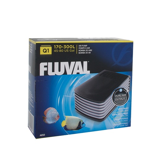 HAGEN Fluval Q1 Air Pump Компрессор двухканальный для аквариумов до 300л 2x126л/ч 4Вт - Кликните на картинке чтобы закрыть