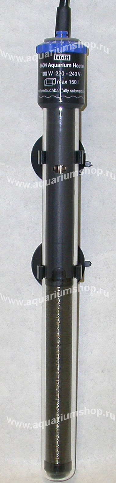 JAGER 100W (220-240V) 3604010 нагреватель с терморег. для акв. 100-150л 100Вт разм. 310xD24,5мм