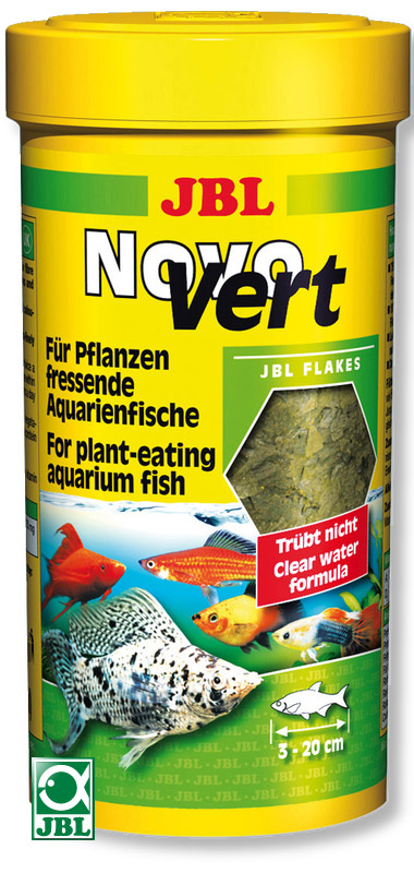JBL NovoVert Основной корм со спирулиной и планктоном для растительноядных рыб 100мл (16г) - Кликните на картинке чтобы закрыть