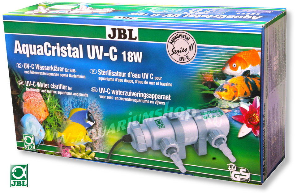 JBL AquaCristal UV-C 18W SERIES II УФ стерилизатор для аквариумов с пресной и морской водой и прудов 18Вт
