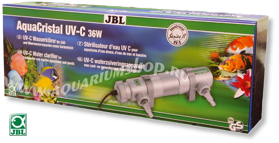 JBL AquaCristal UV-C 36W SERIES II УФ стерилизатор для аквариумов с пресной и морской водой и прудов 36Вт