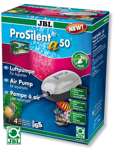 JBL ProSilent a50 Сверхтихий компрессор 50л/ч для аквариумов 10-50л - Кликните на картинке чтобы закрыть