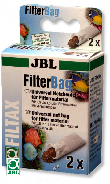 JBL FilterBag fine Мешок для мелких фильтрующих материалов емкостью 0.5-1.5л с клипсой-защелкой 2шт - Кликните на картинке чтобы закрыть