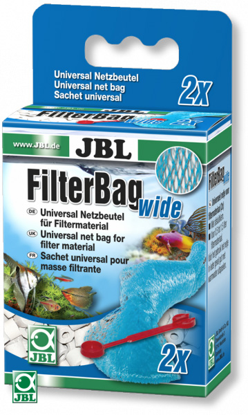 JBL FilterBag wide Мешок для крупных фильрующих материалов емкостью 0.5-1.5л с клипсой-защелкой 2шт