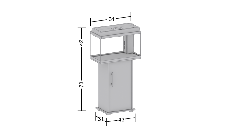 JUWEL REKORD 600/700/KORALL 60 тумба, белый (White), 60x31x62см. стойка без двери