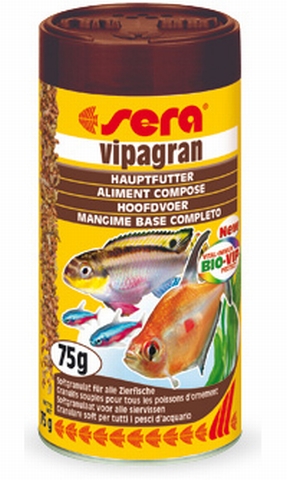 SERA VIPAGRAN - гранулированный, тонущий корм для всех видов рыб - 12г