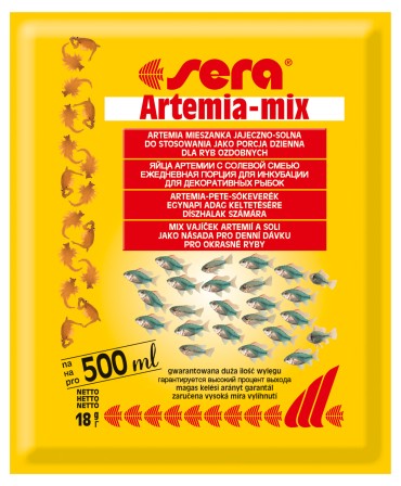 SERA ARTEMIA-MIX - готовая смесь для выращивания науплий (детенышей) артемии 18г