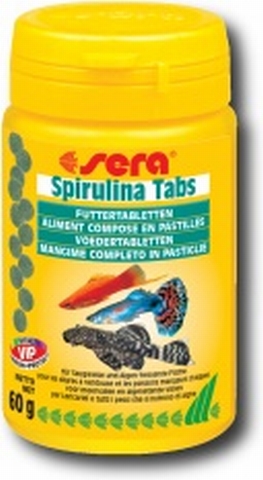 SERA PREMIUM SPIRULINA - растительный таблетированный корм с 20% спирулины, содержит планктон, шпинат, морскую капусту и другие пряные травы 24таб.