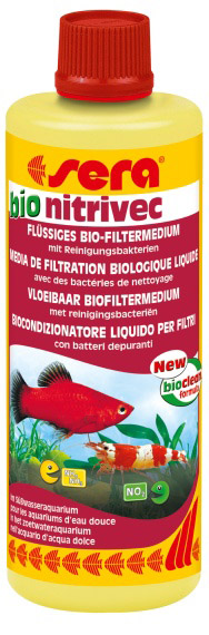 SERA BIO NITRIVEC ср-во для биологического старта аквариума, содержит культуры бактерий, окисляющих соединения азота 50мл
