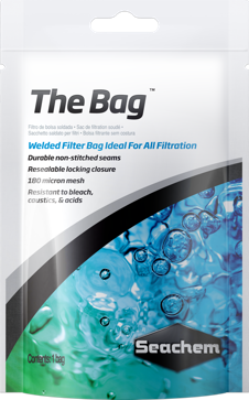 SEACHEM The Bag Специальный фильтровальный мешок 180 микрон с усиленными сварными швами Размер 12см Х 25см - Кликните на картинке чтобы закрыть