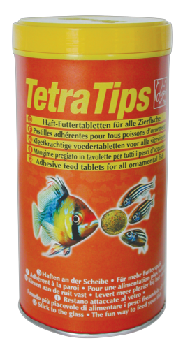 TetraTips 1300 табл - таблетки из смеси высококачественных хлопьев и сублимированных микроорганизмов. Можно клеить к стеклу.