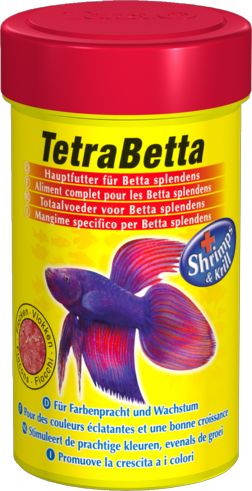 TetraBetta корм для бойцовых рыб и других видов лабиринтовых, хлопья 100мл - Кликните на картинке чтобы закрыть