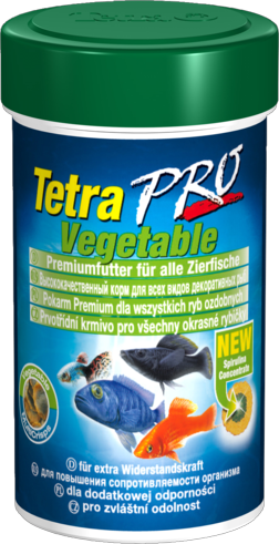 TetraPro Vegetable Crisps корм для растительноядных рыб, круглые тонкие пластинки 100мл