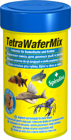 TetraWaferMix корм для всех донных рыб в пластинках долго не распадающихся в воде. Подходит для ракообразных 100мл