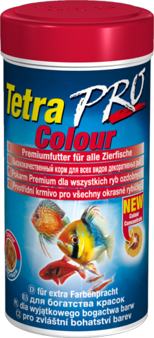 TetraPro Color Crisps высококачественный корм улучшает окраску всех декоративных рыб, круглые тонкие пластинки 250мл - Кликните на картинке чтобы закрыть