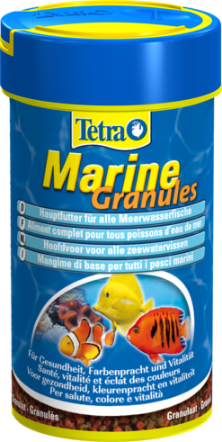 TetraMarine Granules Mini - корм для маленьких морских рыб, мелкие гранулы, 100мл