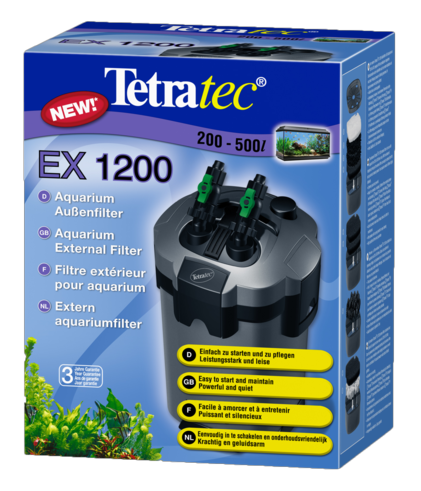 СНЯТО С ПРОИЗВОДСТВА ЧИТАТЬ ОПИСАНИЕ - Tetratec EX 1200 - внешний фильтр для аквариумов 200-500л 1200л/ч 12.0л 21Вт