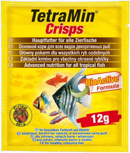 TetraMin Crisps - корм для всех видов рыб в виде чипсов пакетик 12гр