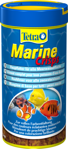 TetraMarine Crisps - корм для всех морских рыб в виде чипсов, 250мл