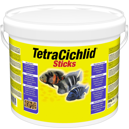 TetraCichlid Sticks корм для всех видов цихлид палочки ведро 10л