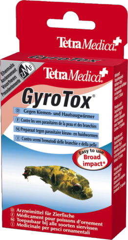 Tetra GyroTox лекарство для рыб от червей сосальщиков (для 300л) 12 капсул