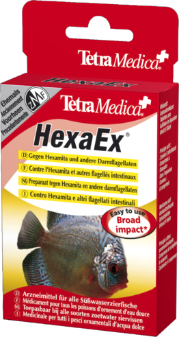 Tetra HexaEx лекарство для пресноводных рыб от дырчатой болезни (для 300л) 6 табл.