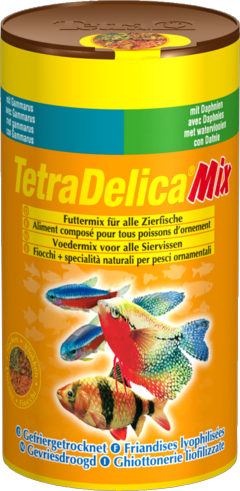 TetraDelica Mix - хлопья из сублимированных кормовых организмов, 4 вида, 100мл
