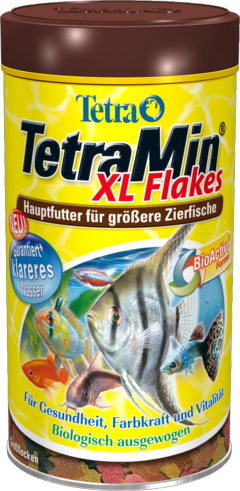 TetraMin XL - основной корм для всех видов рыб, крупные хлопья, 500мл