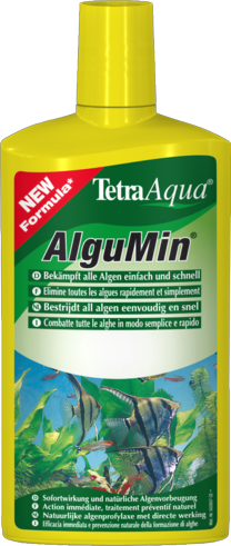 Tetra AlguMin Мягкое биологическое средство для предупреждения возникновения водорослей (для 1000л) 500мл - Кликните на картинке чтобы закрыть