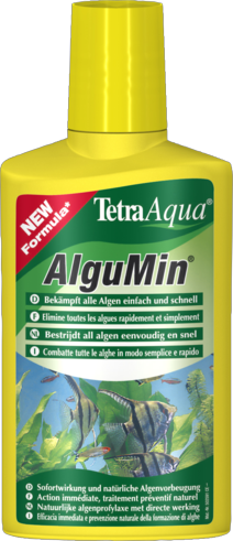 Tetra AlguMin Мягкое биологическое средство для предупреждения возникновения водорослей (для 500л) 250мл - Кликните на картинке чтобы закрыть