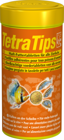 TetraTips 300 табл - таблетки из смеси высококачественных хлопьев и сублимированных микроорганизмов. Можно клеить к стеклу. - Кликните на картинке чтобы закрыть