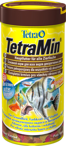 TetraMin - основной корм для всех видов рыб хлопья. Новая формула - меньше отходов чистая вода 300мл