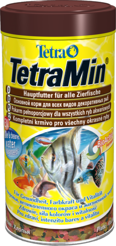 TetraMin - основной корм для всех видов рыб хлопья. Новая формула - меньше отходов чистая вода 1000мл